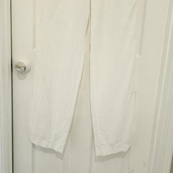 Athleta Lakeside 100% Linen Pant Size 8 Tall - Picture 5 of 16